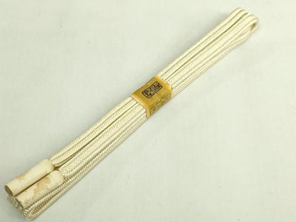 平和屋着物●極上　有職組紐道明　帯締め　冠組　石黄　宮内庁御用　国立博物館御用　東京芸術大学御用　逸品　未使用　DZAA11910kh6