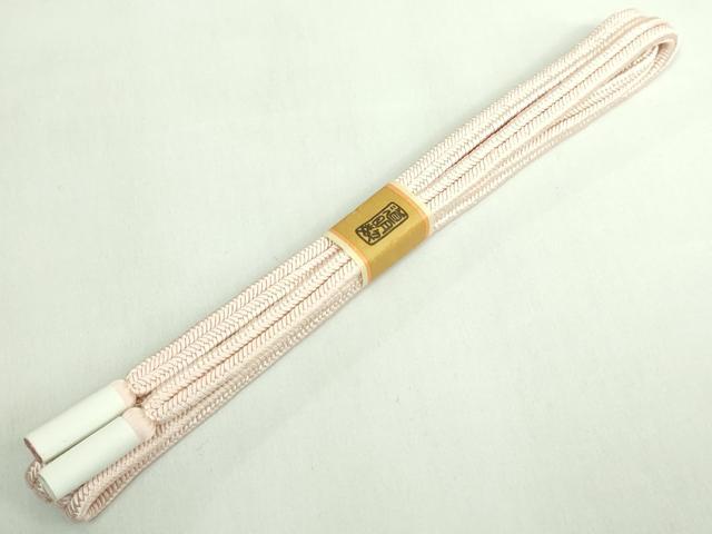 平和屋着物●極上　有職組紐道明　帯締め　冠組　赤白橡　宮内庁御用　国立博物館御用　東京芸術大学御用　逸品　未使用　DZAA11915kh6