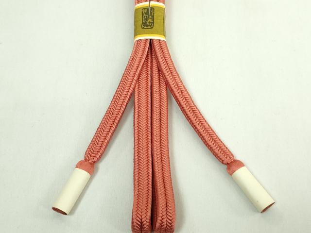 平和屋着物●極上　有職組紐道明　帯締め　冠組　雀茶色　宮内庁御用　国立博物館御用　東京芸術大学御用　逸品　未使用　DZAA11922kh6