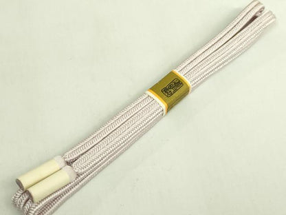 平和屋着物●極上　有職組紐道明　帯締め　冠組　牡丹鼠色　宮内庁御用　国立博物館御用　東京芸術大学御用　逸品　未使用　DZAA11929kh6