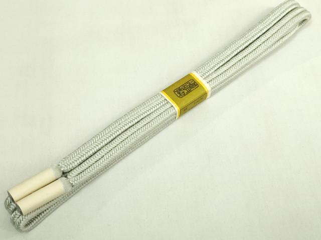 平和屋着物●極上　有職組紐道明　帯締め　冠組　柳鼠色　宮内庁御用　国立博物館御用　東京芸術大学御用　逸品　未使用　DZAA11932kh6