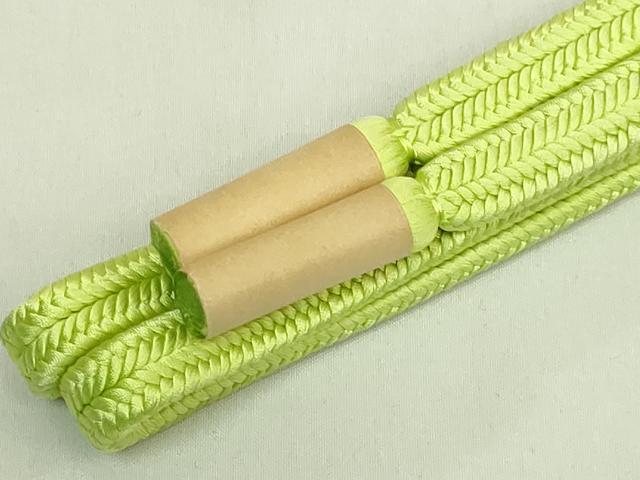 平和屋着物●極上　有職組紐道明　帯締め　冠組　若苗色　宮内庁御用　国立博物館御用　東京芸術大学御用　逸品　未使用　DZAA11941kh6