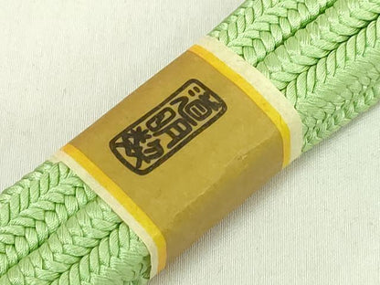 平和屋着物●極上　有職組紐道明　帯締め　冠組　麹塵　宮内庁御用　国立博物館御用　東京芸術大学御用　逸品　未使用　DZAA11942kh6
