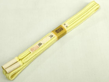 平和屋着物●極上　有職組紐道明　帯締め　冠組　黄蘗　宮内庁御用　国立博物館御用　東京芸術大学御用　逸品　未使用　DZAA11945kh6