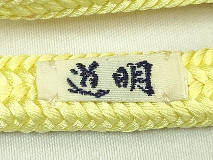 平和屋着物●極上　有職組紐道明　帯締め　冠組　黄蘗　宮内庁御用　国立博物館御用　東京芸術大学御用　逸品　未使用　DZAA11946kh6