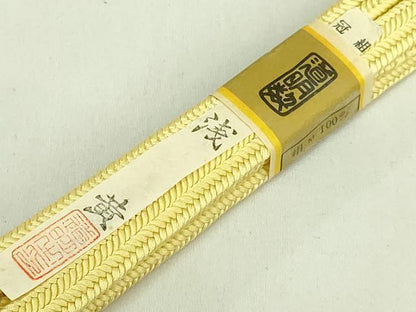 平和屋着物●極上　有職組紐道明　帯締め　冠組　浅黄　宮内庁御用　国立博物館御用　東京芸術大学御用　逸品　未使用　DZAA11947kh6