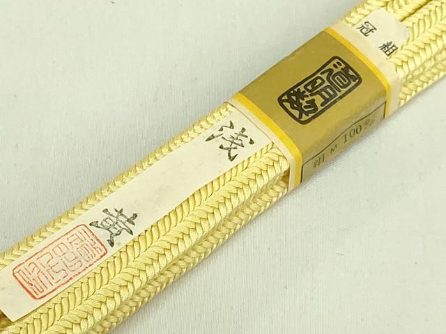 平和屋着物●極上　有職組紐道明　帯締め　冠組　浅黄　宮内庁御用　国立博物館御用　東京芸術大学御用　逸品　未使用　DZAA11947kh6