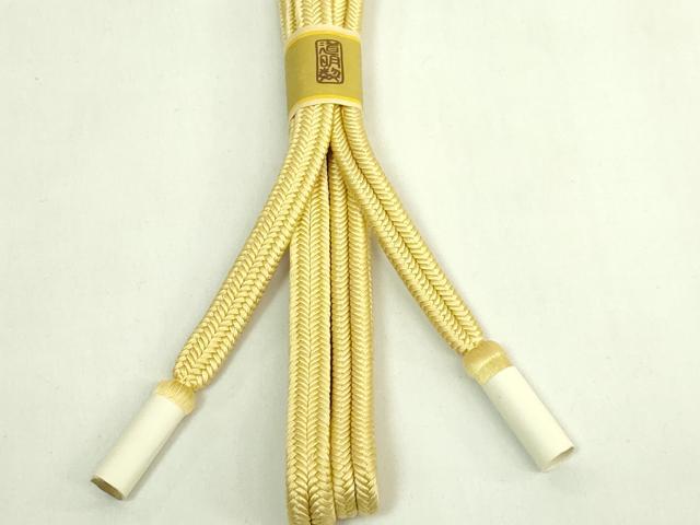 平和屋着物●極上　有職組紐道明　帯締め　冠組　花葉色　宮内庁御用　国立博物館御用　東京芸術大学御用　逸品　未使用　DZAA11949kh6