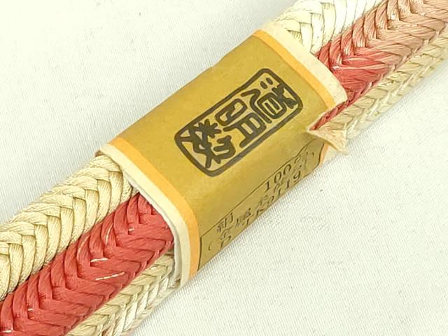平和屋着物●極上　有職組紐道明　帯締め　奈良組　金糸　宮内庁御用　国立博物館御用　東京芸術大学御用　逸品　未使用　DZAA11968kh6