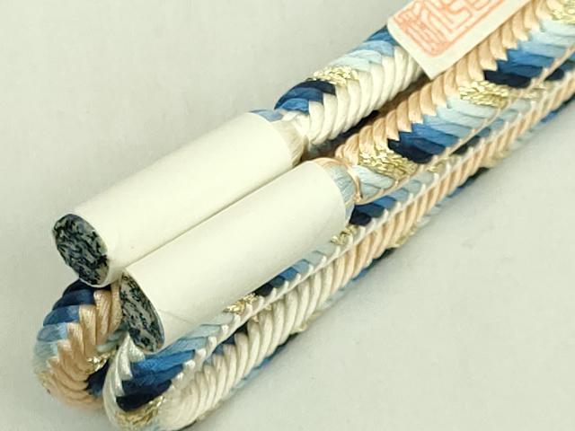 平和屋着物●極上　有職組紐道明　帯締め　奈良組　丸胡蝶　金糸　宮内庁御用　国立博物館御用 東京芸術大学御用 逸品 未使用 DZAA11971kh6