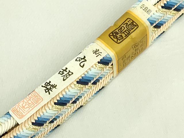 平和屋着物●極上　有職組紐道明　帯締め　奈良組　丸胡蝶　金糸　宮内庁御用　国立博物館御用 東京芸術大学御用 逸品 未使用 DZAA11971kh6