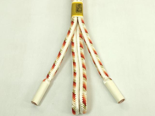平和屋着物●極上　有職組紐道明　帯締め　奈良組　丸胡蝶　金糸　宮内庁御用　国立博物館御用 東京芸術大学御用 逸品 未使用 DZAA11972kh6