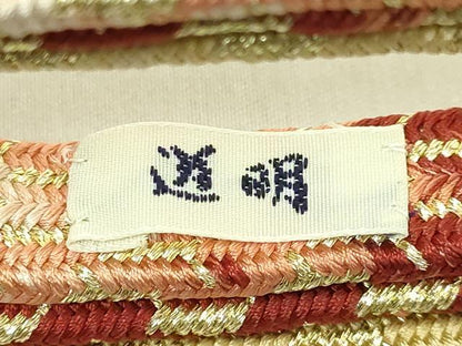 平和屋着物●極上　有職組紐道明　帯締め　亀甲組　金糸　宮内庁御用　国立博物館御用　東京芸術大学御用　逸品　未使用　DZAA11976kh6