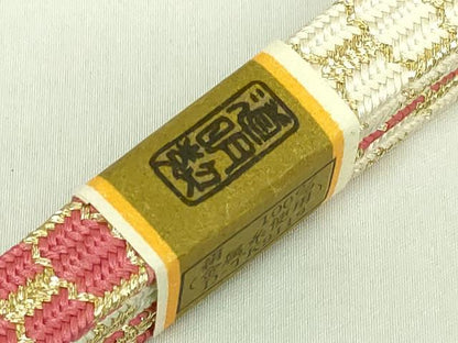 平和屋着物●極上　有職組紐道明　帯締め　亀甲組　金糸　宮内庁御用　国立博物館御用　東京芸術大学御用　逸品　未使用　DZAA11977kh6