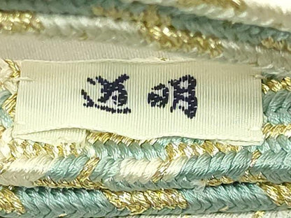平和屋着物●極上　有職組紐道明　帯締め　亀甲組　金糸　宮内庁御用　国立博物館御用　東京芸術大学御用　逸品　未使用　DZAA11978kh6