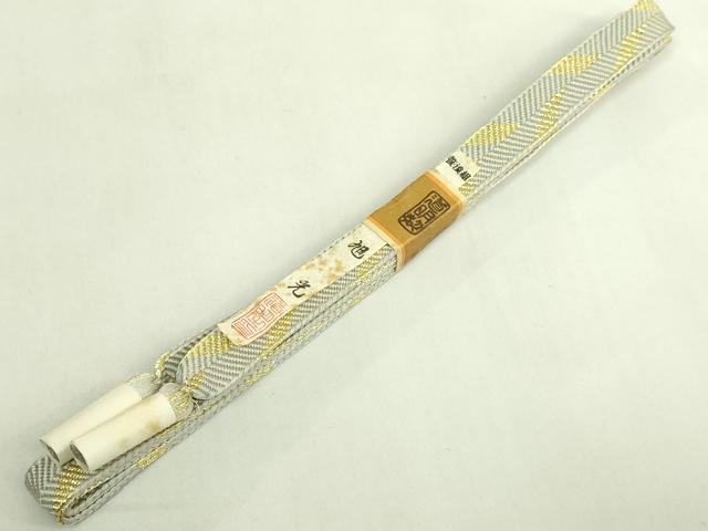 平和屋着物●極上　有職組紐道明　帯締め　笹浪組　旭光　金糸　宮内庁御用　国立博物館御用　東京芸術大学御用　逸品 未使用 DZAA11984kh6