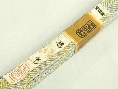 平和屋着物●極上　有職組紐道明　帯締め　笹浪組　旭光　金糸　宮内庁御用　国立博物館御用　東京芸術大学御用　逸品 未使用 DZAA11984kh6