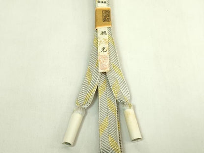 平和屋着物●極上　有職組紐道明　帯締め　笹浪組　旭光　金糸　宮内庁御用　国立博物館御用　東京芸術大学御用　逸品 未使用 DZAA11984kh6