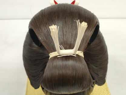平和屋本店●極上　和装小物　和装鬘　日本髪　文金高島田　花嫁　婚礼　白無垢　日本舞踊　ケース付き　Sサイズ　逸品　DZAA12023kh6