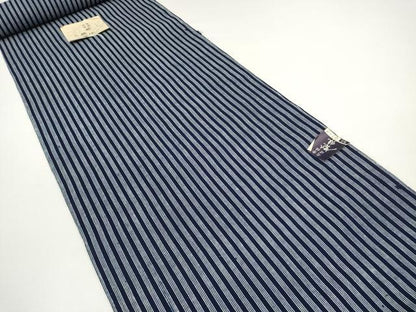 平和屋着物●極上 夏物 竺仙鑑製 浴衣 反物 着尺 間道 綿 証紙付き 逸品 未使用 DZAA12025kh6