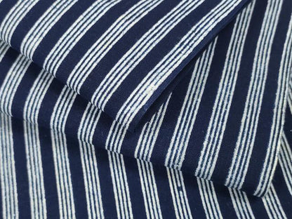 平和屋着物●極上 夏物 竺仙鑑製 浴衣 反物 着尺 間道 綿 証紙付き 逸品 未使用 DZAA12025kh6