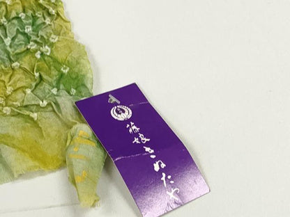 平和屋着物●極上　夏物　名門　藤娘きぬたや・総絞り　浴衣　反物　着尺　湯のし前　花散らし　タグ付き　綿　逸品　未使用　DZAA12036kh6
