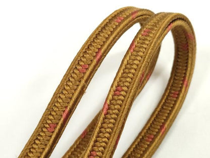 平和屋着物●和装小物　帯締め　角組　狐色　逸品　DZAA12043kh6