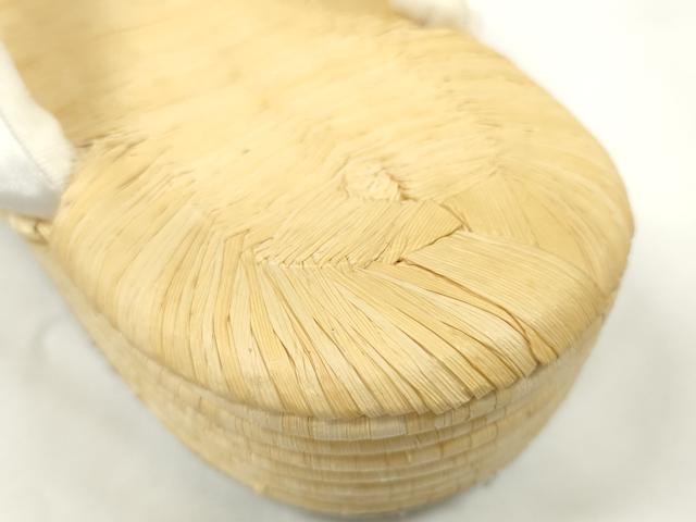 平和屋着物●和装小物　草履　南部畳表　前3枚＋後7枚重ね　箱付き　履物　逸品　DZAA12045kh6