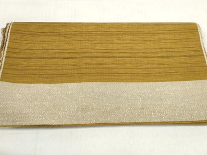 平和屋本店●極上　本場黄八丈　まるまなこ　紬　反物　着尺　リーフレット付き　逸品　未使用　DZAA12050kh6