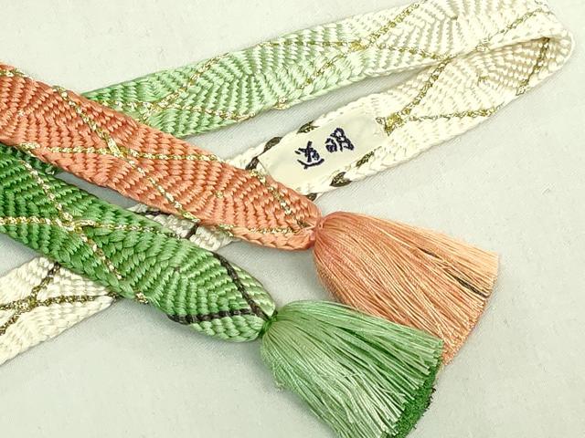平和屋着物●極上　有職組紐道明　帯締め　唐組　金糸　宮内庁御用　国立博物館御用　東京芸術大学御用　逸品　DZAA12059kh6