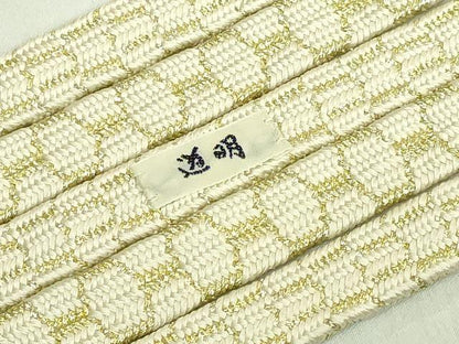 平和屋着物●極上　有職組紐道明　帯締め　亀甲組　金糸　宮内庁御用　国立博物館御用　東京芸術大学御用　逸品　DZAA12062kh6