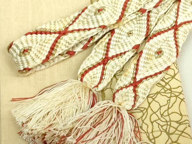 平和屋着物●極上　有職組紐道明　帯締め　唐織　金糸　宮内庁御用　国立博物館御用　東京芸術大学御用　逸品　DZAA12065kh6