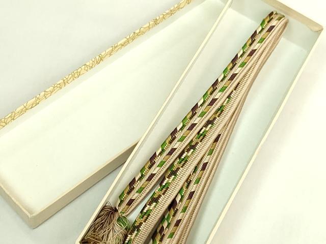 平和屋着物●極上　有職組紐道明　帯締め　畝組　宮内庁御用　国立博物館御用　東京芸術大学御用　逸品　DZAA12067kh6