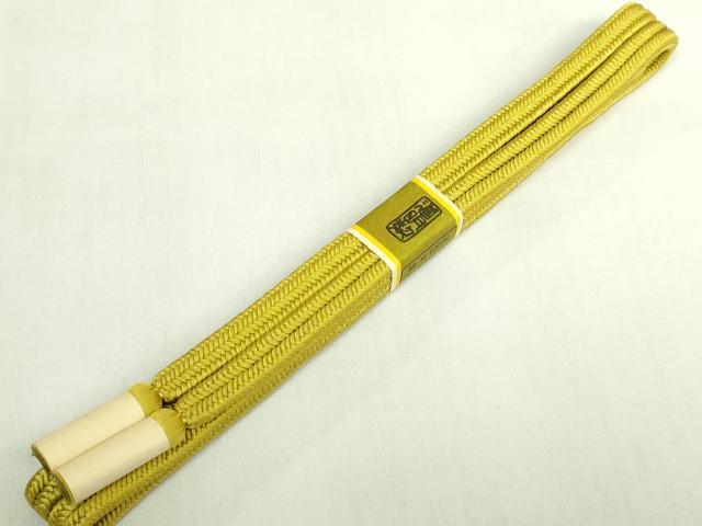 平和屋着物●極上　有職組紐道明　帯締め　冠組　青朽葉　宮内庁御用　国立博物館御用　東京芸術大学御用　逸品　未使用　DZAA12096kh6