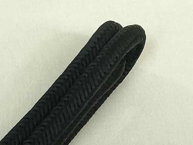 平和屋着物●極上　有職組紐道明　帯締め　奈良組　黒地　宮内庁御用　国立博物館御用　東京芸術大学御用　逸品　未使用　DZAA12104kh6