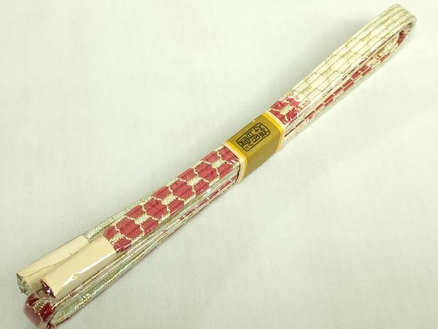 平和屋着物●極上　有職組紐道明　帯締め　亀甲組　金糸　宮内庁御用　国立博物館御用　東京芸術大学御用　逸品　未使用　DZAA12105kh6