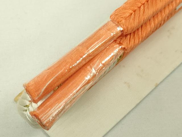 平和屋着物●極上　銀座　志ま亀　和装小物　帯締め　金糸　逸品　未使用　DZAA12122kh6