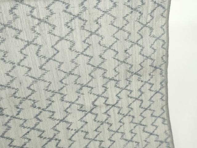 平和屋着物●極上　本場小千谷ちぢみ　反物　着尺　松皮菱　証紙付き　麻　逸品　未使用　DZAA12127kh6