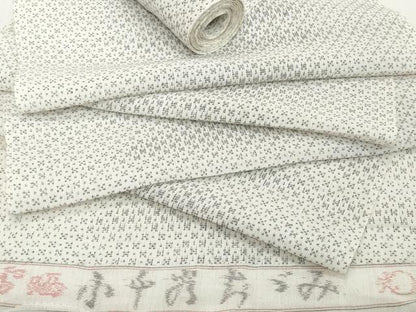 平和屋着物●極上　男性　夏物　本場小千谷ちぢみ　反物　着尺　抽象菱文　キングサイズ　麻　逸品　未使用　DZAA12128kh6