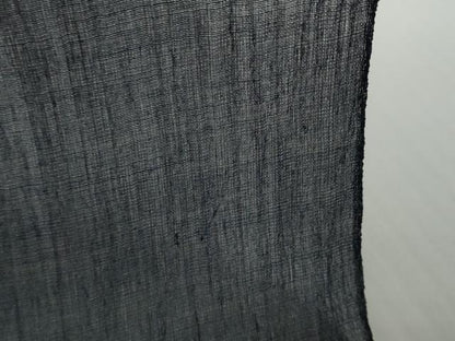 平和屋着物●極上　夏物　本場小千谷ちぢみ　反物　着尺　青褐色　麻　逸品　未使用　DZAA12140kh6