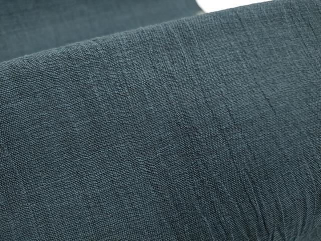 平和屋着物●極上　男性　夏物　近江ちぢみ　反物　着尺　鉄御納戸色　麻　逸品　未使用　DZAA12149kh6