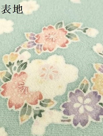 平和屋着物●極上　小紋　反物　着尺　伝統工芸・京友禅　逸品選集　花丸文　逸品　未使用　DZAA12159kh6