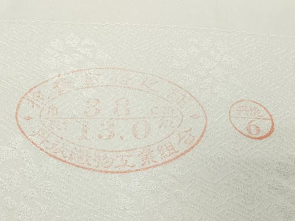 平和屋着物●極上　小紋　反物　着尺　花地紋　間道　逸品　未使用　DZAA12169kh6