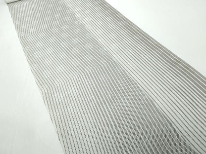 平和屋着物●極上　小紋　反物　着尺　花地紋　間道　逸品　未使用　DZAA12169kh6