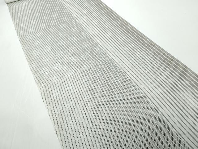平和屋着物●極上　小紋　反物　着尺　花地紋　間道　逸品　未使用　DZAA12169kh6