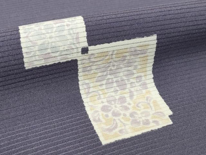平和屋着物●極上　夏物　小紋　反物　着尺　絽　色紙重ね花文　逸品　未使用　DZAA12170kh6