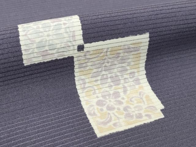 平和屋着物●極上　夏物　小紋　反物　着尺　絽　色紙重ね花文　逸品　未使用　DZAA12170kh6