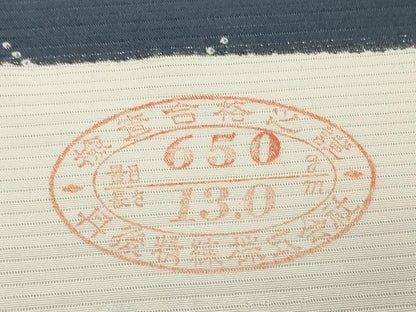 平和屋着物●極上　夏物　小紋　反物　着尺　絽　京友禅　雪輪芝花文　逸品　未使用　DZAA12172kh6