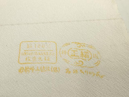 平和屋着物●極上　小紋　反物　着尺　横波文　逸品　未使用　DZAA12193kh6