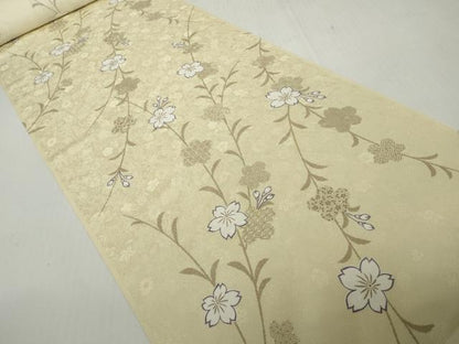 平和屋着物●極上　小紋　反物　着尺　枝桜　逸品　未使用　DZAA12194kh6